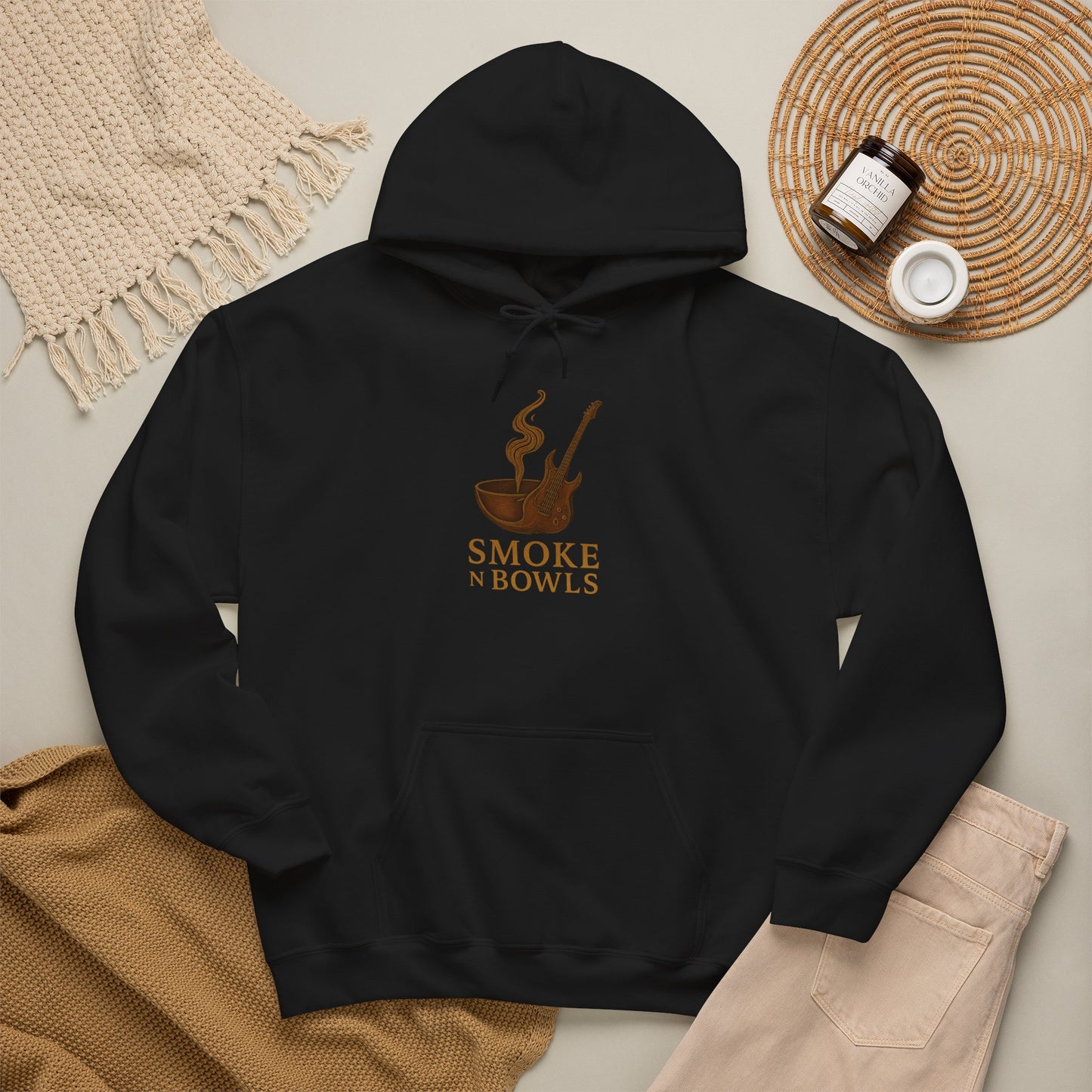 Smoke n Bowls Hoodie – Cozy Pipe & Bowl Smoking Graphic Hooded Sweatshirt