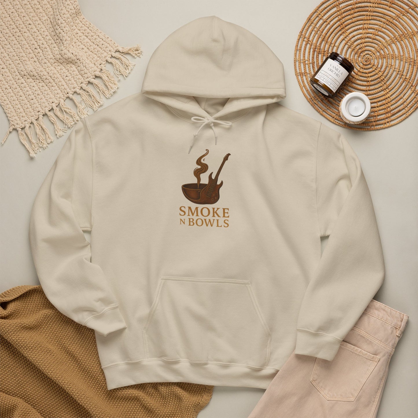 Smoke n Bowls Hoodie – Cozy Pipe & Bowl Smoking Graphic Hooded Sweatshirt