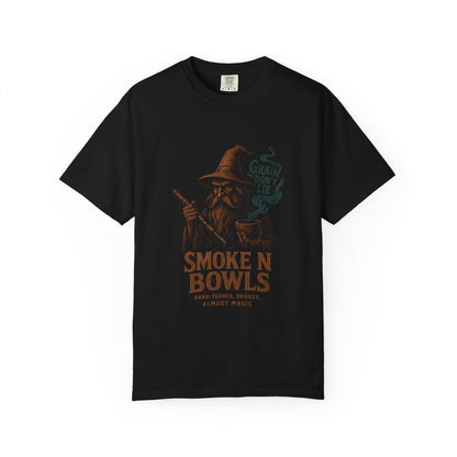 Smoke N Bowls T-Shirt — Vintage Wizard Pipe Graphic Tee