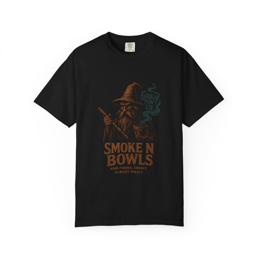 Smoke N Bowls T-Shirt — Vintage Wizard Pipe Graphic Tee