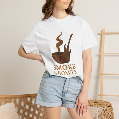 Smoke Bowls T-Shirt – Retro Pipe & Smoke Graphic Tee