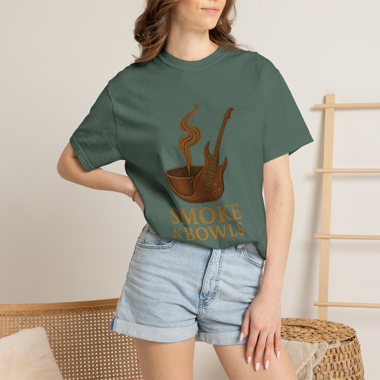 Smoke Bowls T-Shirt – Retro Pipe & Smoke Graphic Tee
