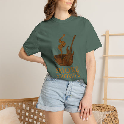 Smoke Bowls T-Shirt – Retro Pipe & Smoke Graphic Tee